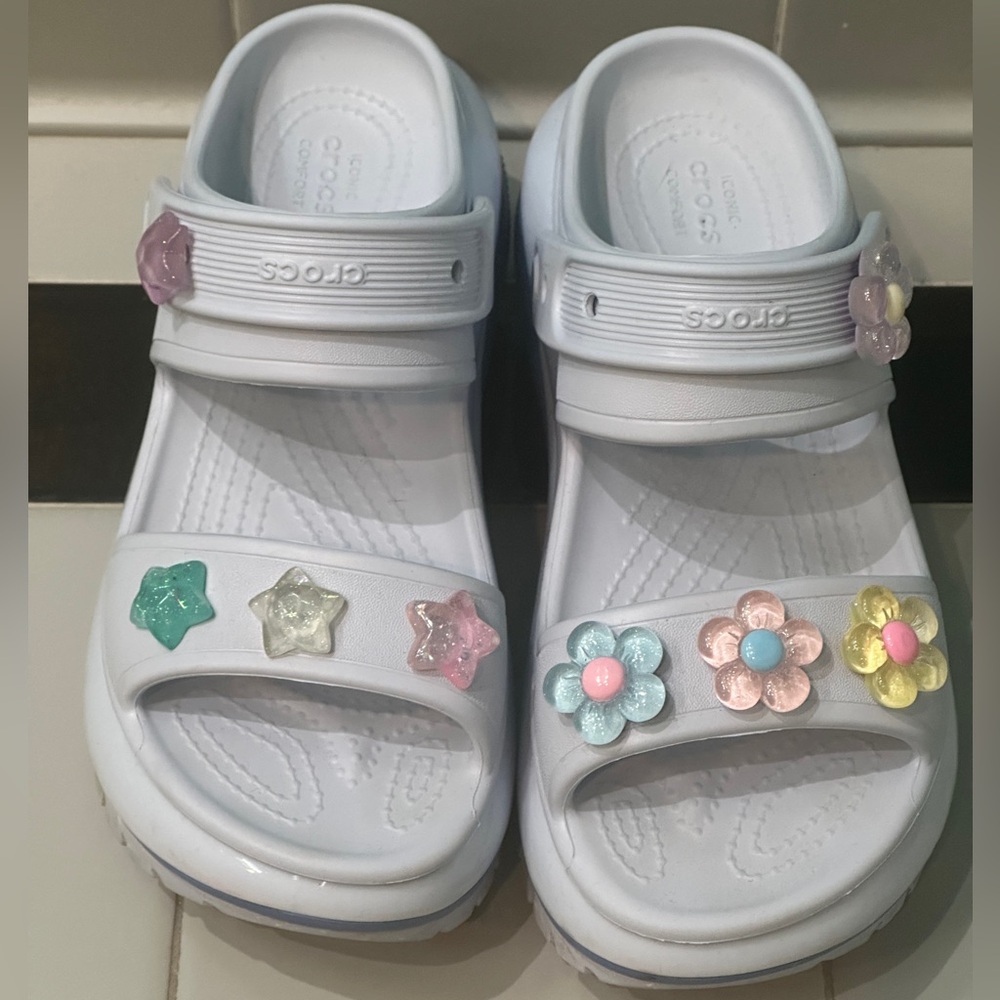 Crocs Mega Crush Sandals with Jibbitz - Dreamscape